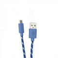 BIT FORCE braided cable USB A-MICRO USB M/M 1m blue