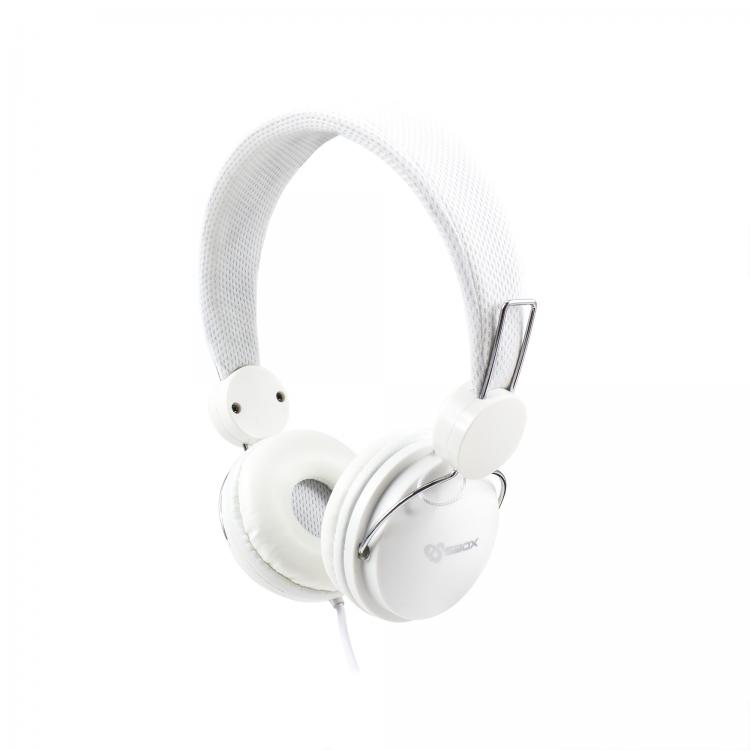 SBOX on-ear headphones HS-736 white