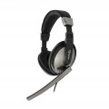 SBOX on-ear headphones with microphone HS-302 black