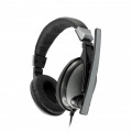 SBOX on-ear headphones with microphone HS-302 black