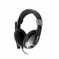 SBOX on-ear headphones with microphone HS-302 black