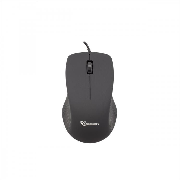 SBOX žičani miš M-958 1000dpi crni