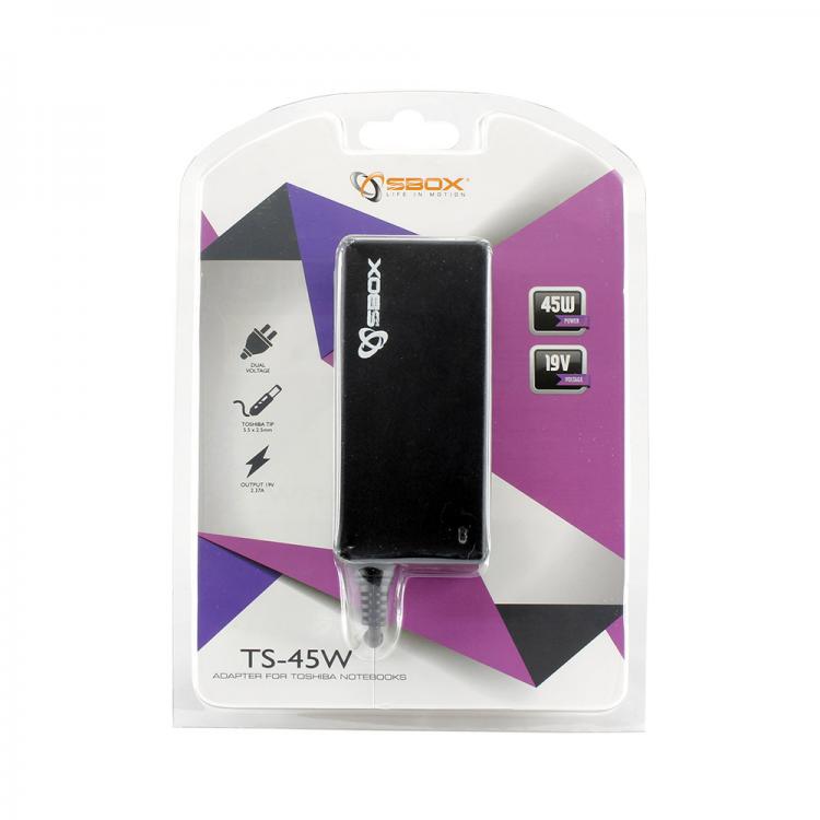 SBOX notebook charger for TOSHIBA TS-45W