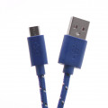 BIT FORCE braided cable USB A-MICRO USB M/M 1m blue
