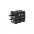SBOX universal travel adapter + USB charger TA-23 2.1A
