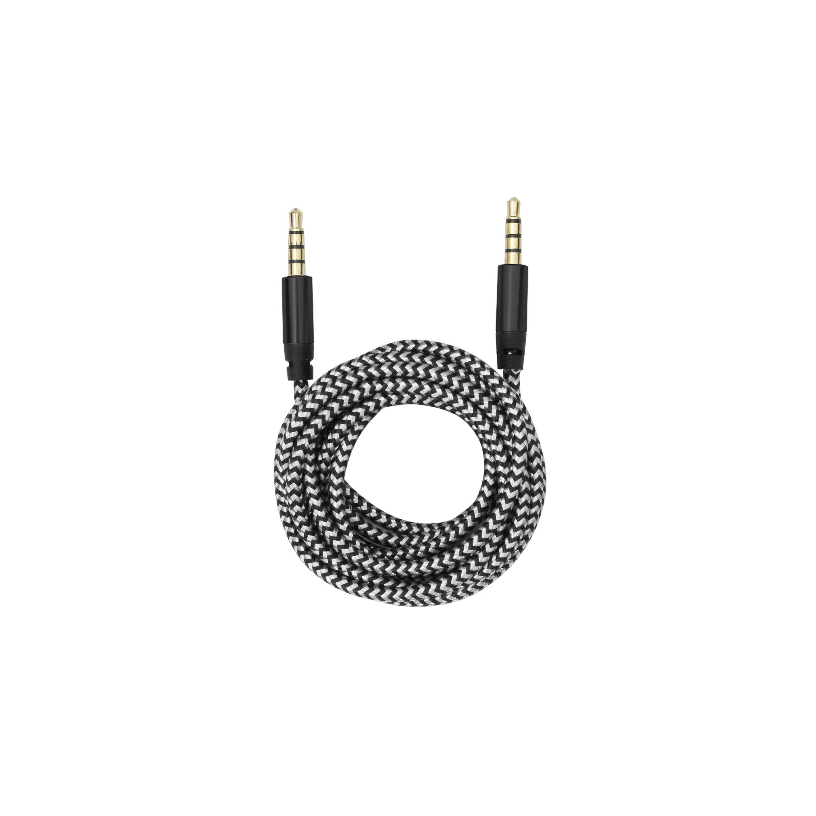 BIT FORCE braided cable 3,5MM-3,5MM 1,5m black