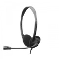SBOX on-ear headphones with microphone HS-707 black