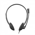 SBOX on-ear headphones with microphone HS-707 black