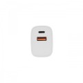 SBOX USB-A/TYPE-C quick wall charger HC-099 2 ports / 18W white