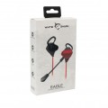 WHITE SHARK earphones with microphone GE-536 EAGLE black-red