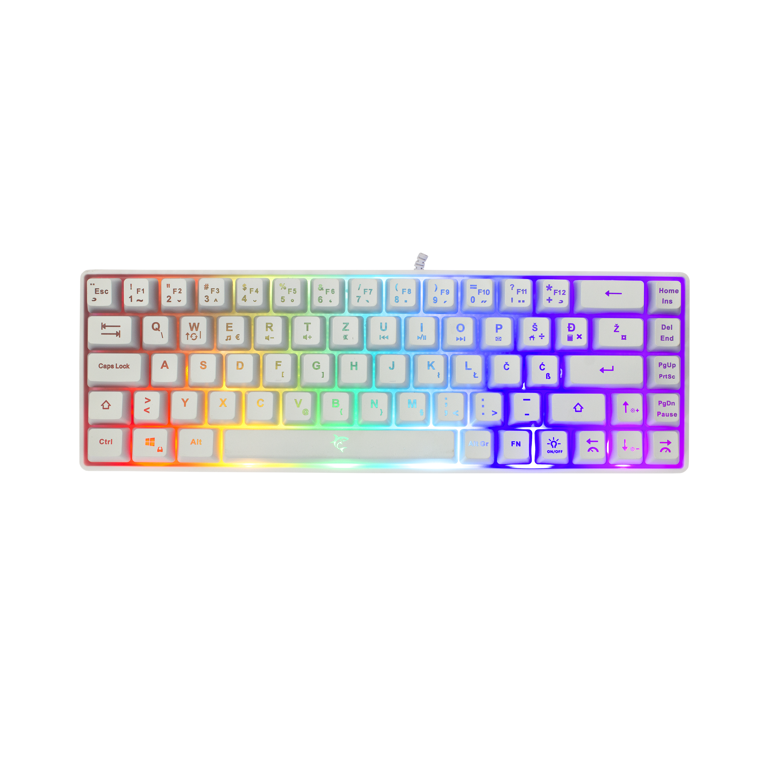 WHITE SHARK gaming keyboard GK-2201 RONIN white CRO