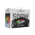 WHITE SHARK RGB power supply 500W 80PLUS GPSU-W500F CAPTAIN-2
