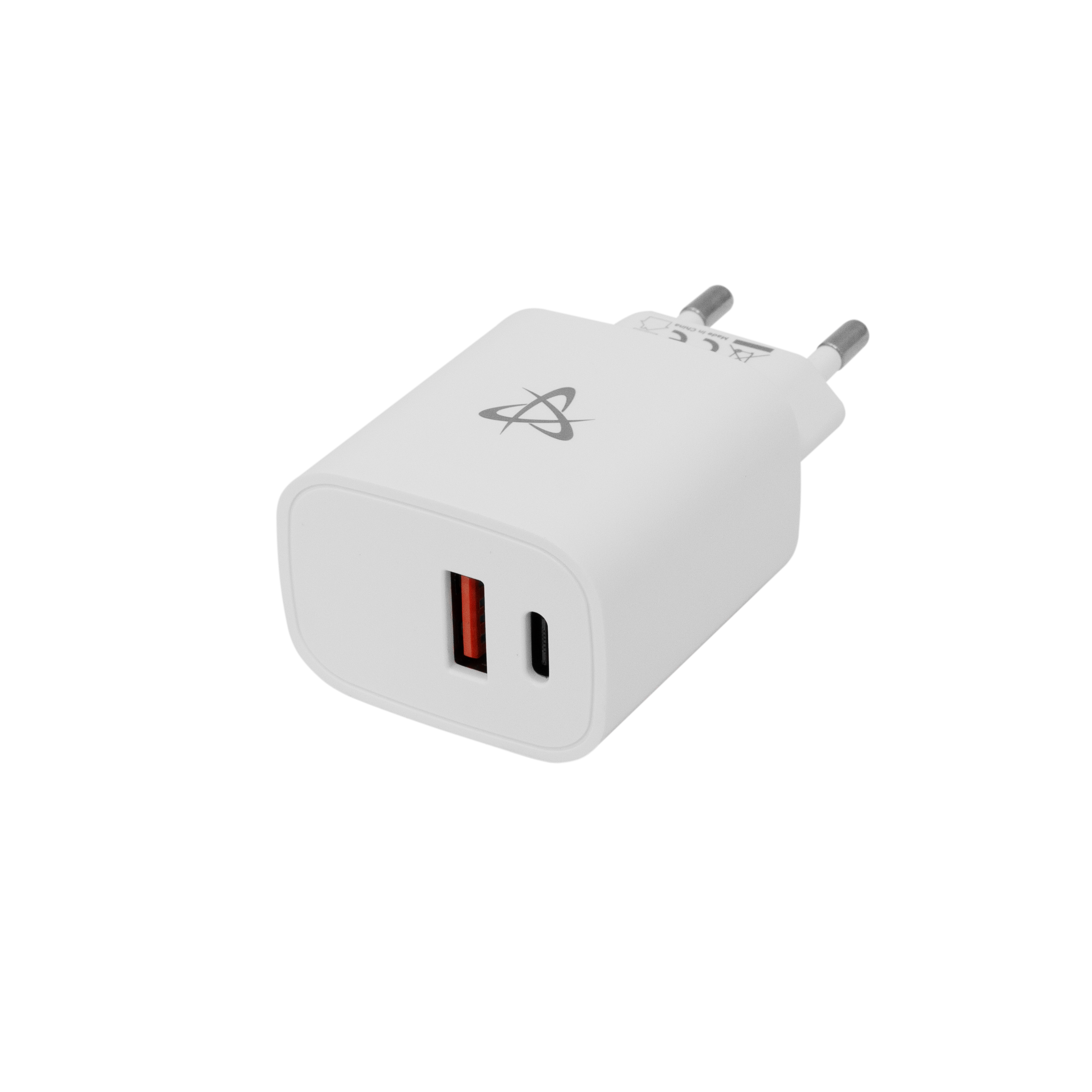SBOX USB-A/TYPE-C quick wall charger HC-693 2 ports / 20W QC White