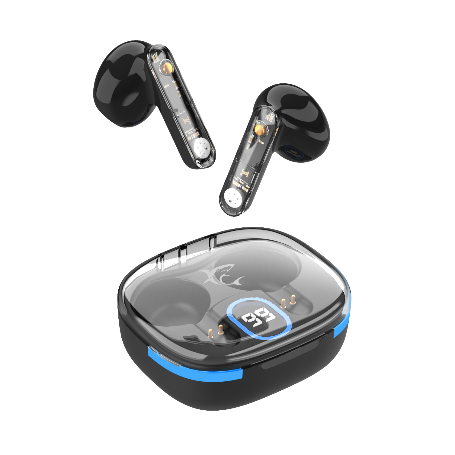 WHITE SHARK bluetooth earbuds with microphone GEB-TWS37 HYPERBEAT Black