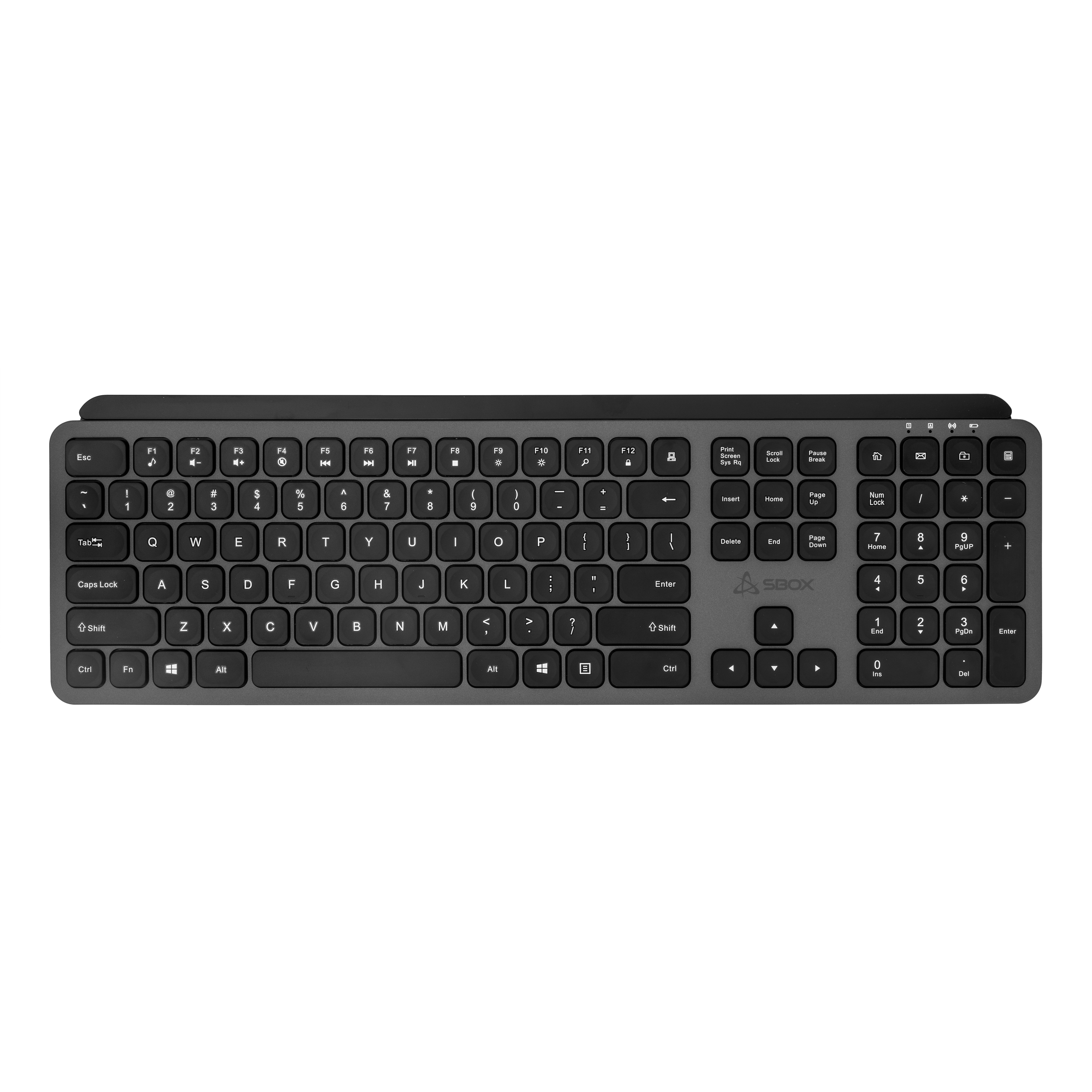 SBOX  wireless keyboard WK-26 US Black/Gray