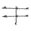 SBOX desktop mount for 6 monitors LCD-352/6-2 full-motion
