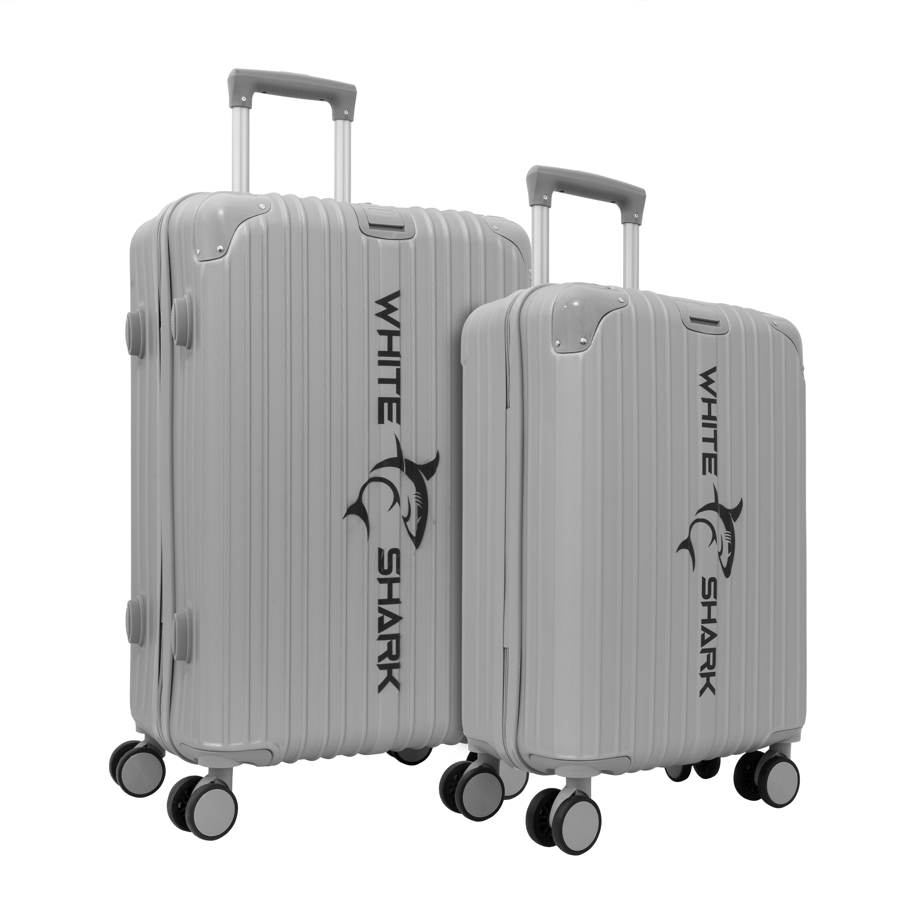 WHITE SHARK trolly case GUARDIAN - BUNDLE  20'' + 24'' silver