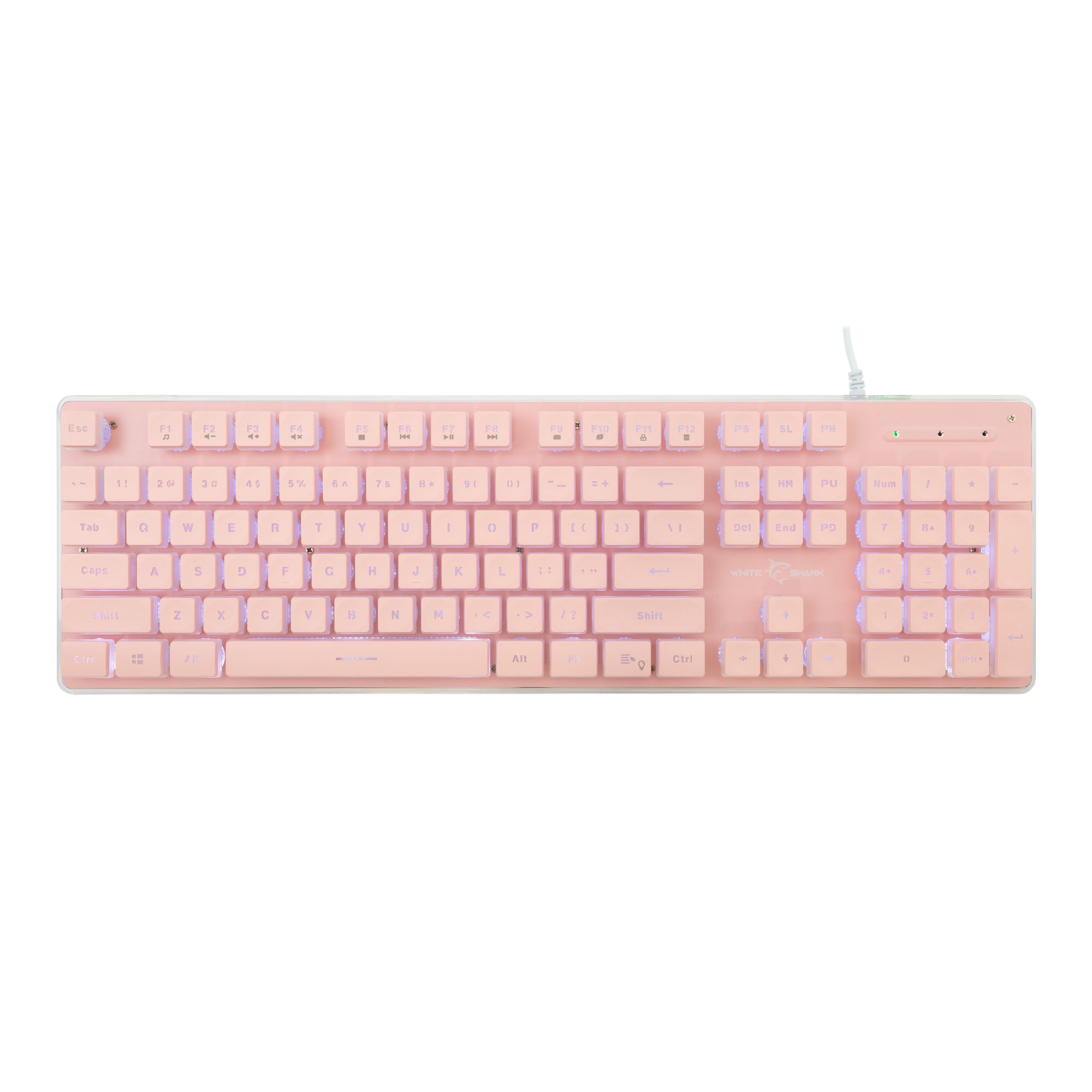 WHITE SHARK gaming tipkovnica GK-003141 TACHI roza