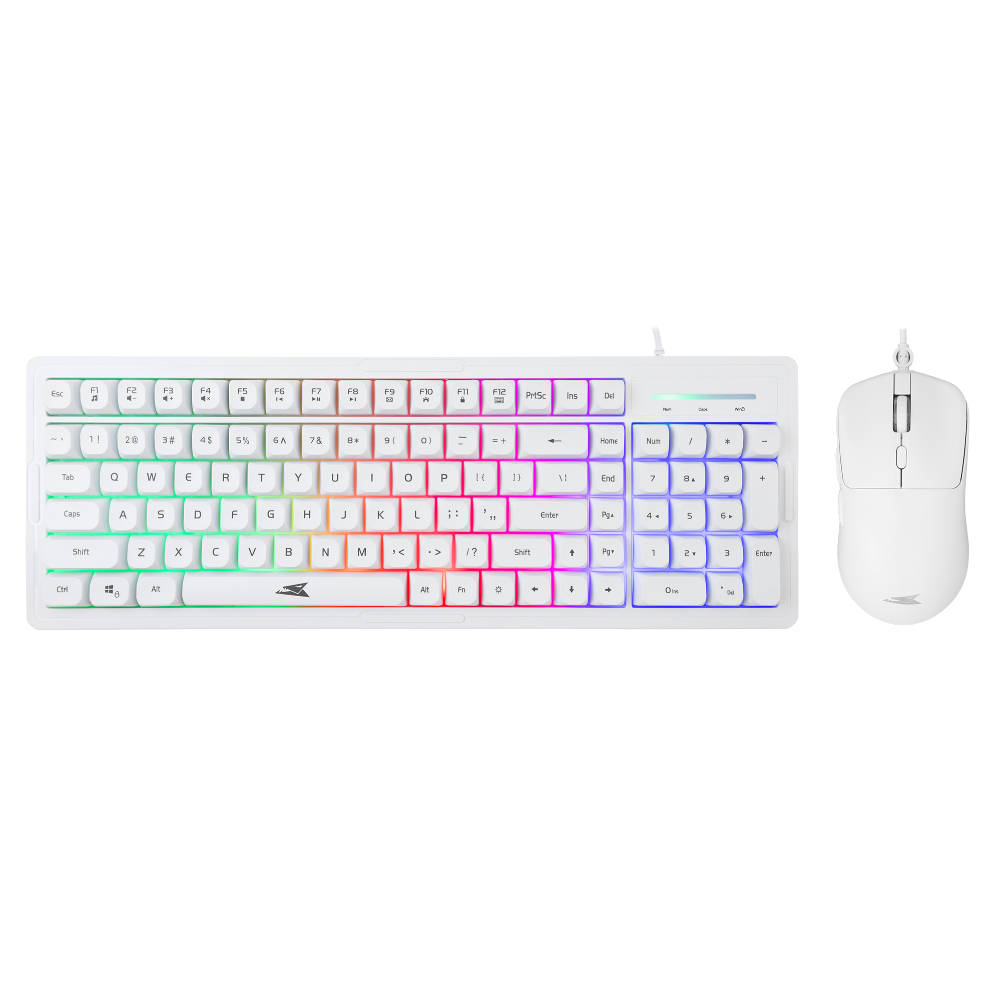 BARACUDA 2u1 gaming set BGC-011 ORCA keyboard+mouse white