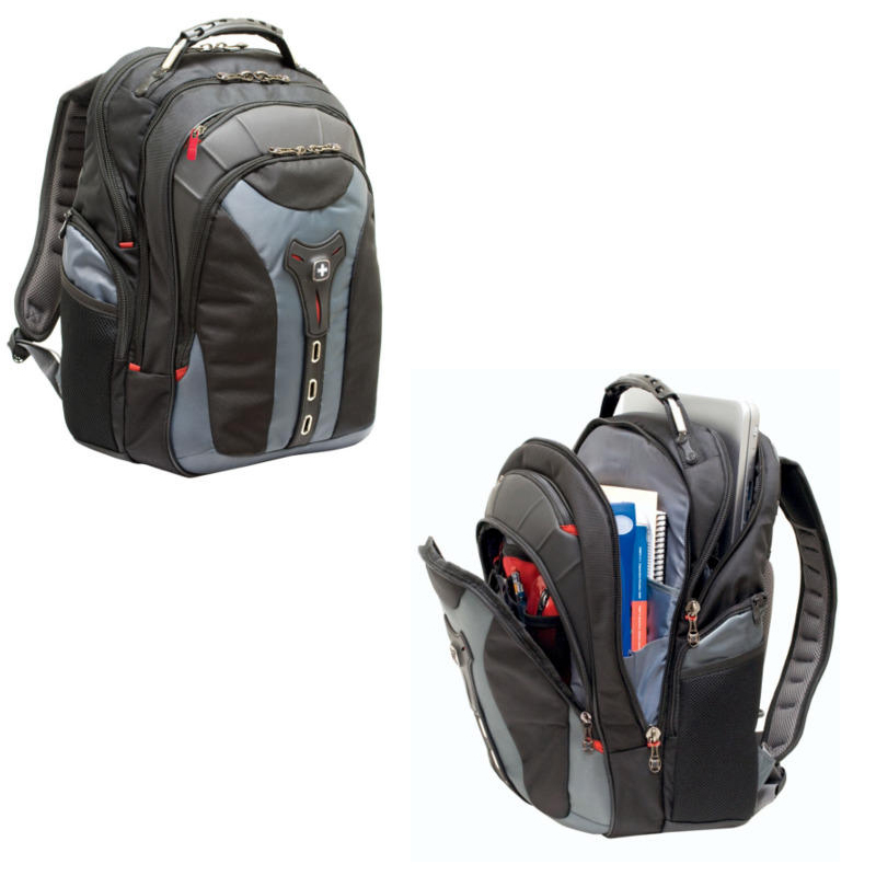 WENGER notebook backpack 17" Pegasus, black-grey