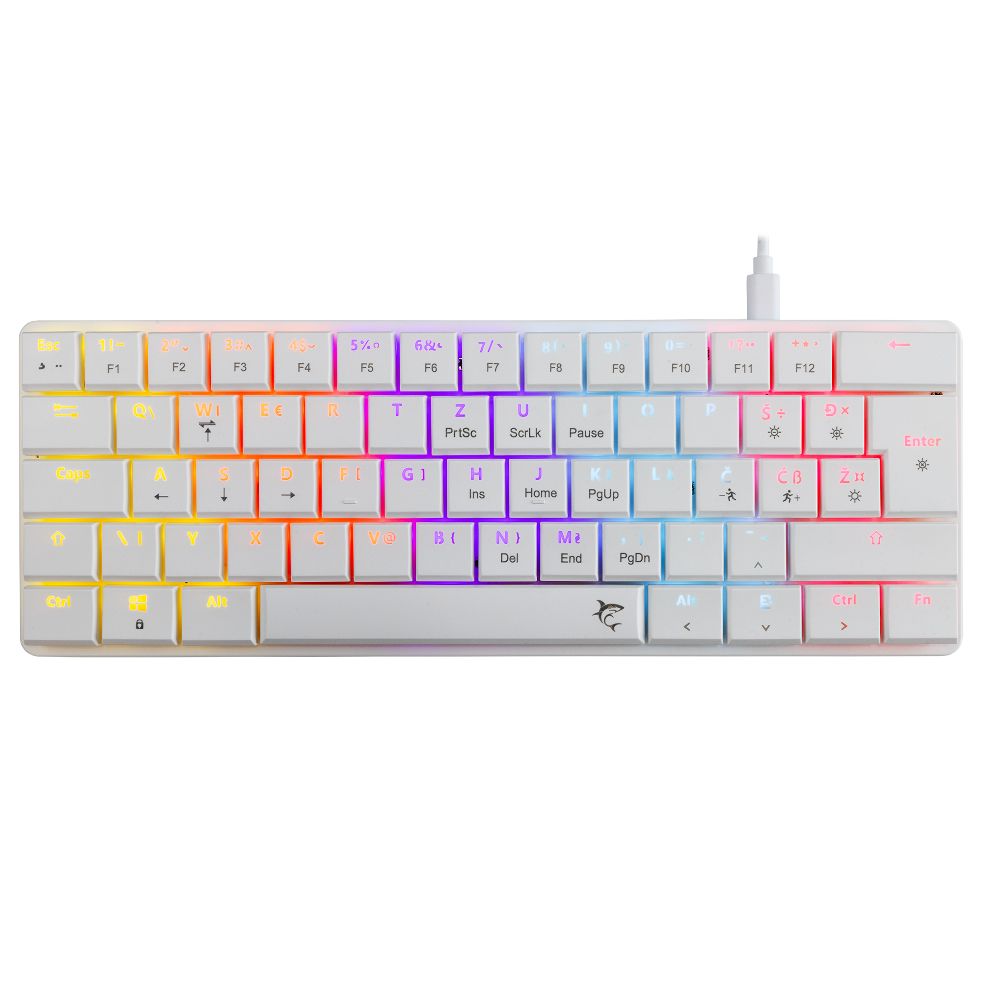 WHITE SHARK gaming keyboard GK-006112 NAGAMAKI white / red sw