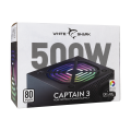 WHITE SHARK RGB power supply 500W 80PLUS GPSU-W500F CAPTAIN-3