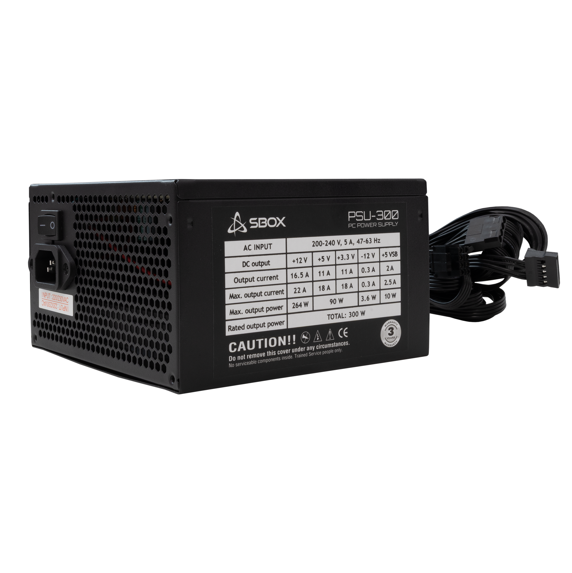 PSU SBOX PSU-300 / ATX-300W - RETAIL