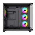 BIT FORCE Mid Tower ARGB Gaming PC Case CUBE ARGB-TGC-PWM4