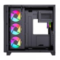 BIT FORCE Mid Tower ARGB Gaming PC Case CUBE ARGB-TGC-PWM4