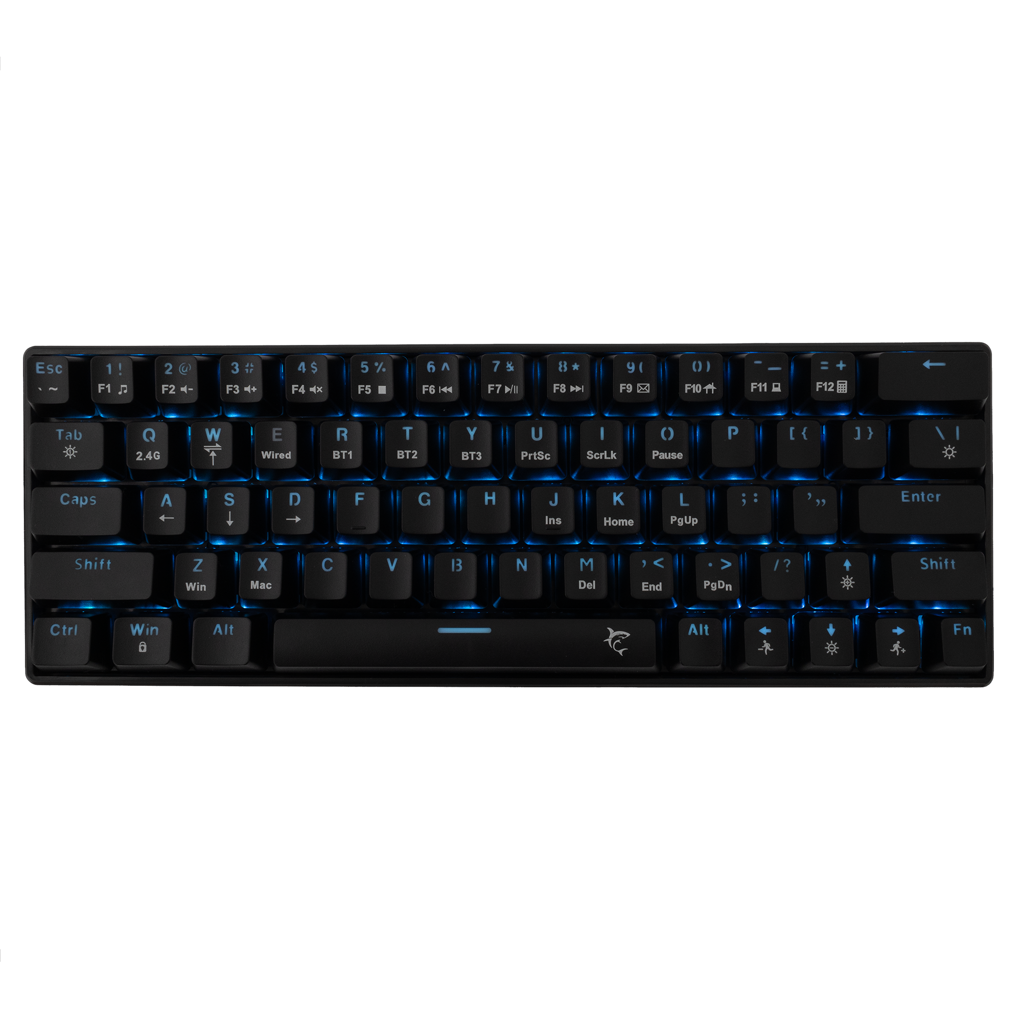 WHITE SHARK PREMIUM LINIJA tipkovnica GK-003111 KAIKEN crna crv.sw. US