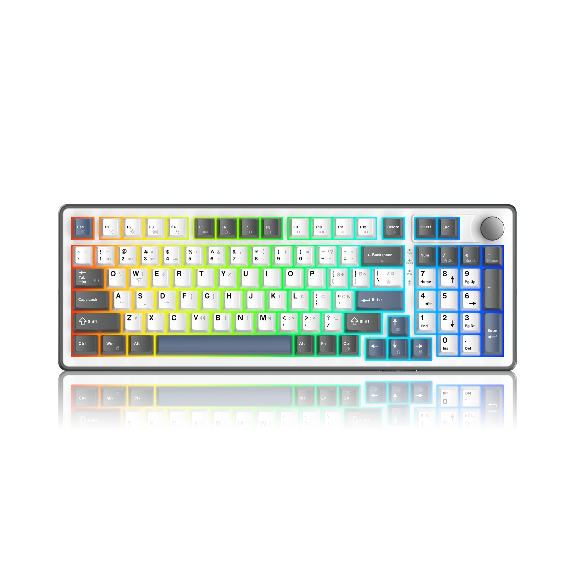 WHITE SHARK PREMIUM LINE keyboard GK-007251 EXCALIBUR white HR