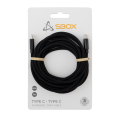 SBOX cable USB-C to USB-C 60W M/M 3m black