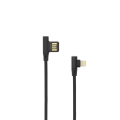 SBOX lightning kabel USB-A-iPh8-pin 90° 1.5m crni