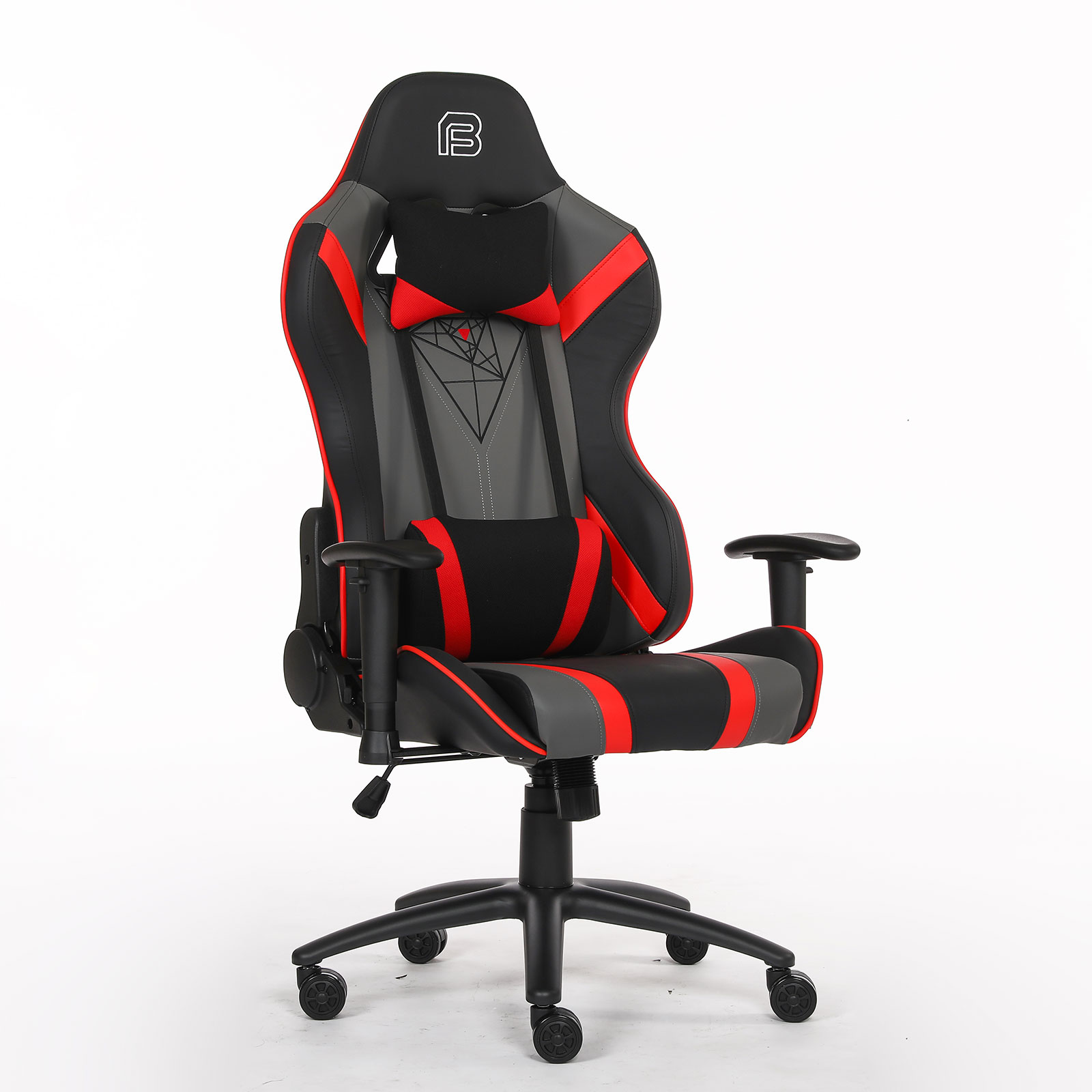 BIT FORCE gaming stolica DIABLO L-2D crno/sivo/crvena - IZLOŽBENA